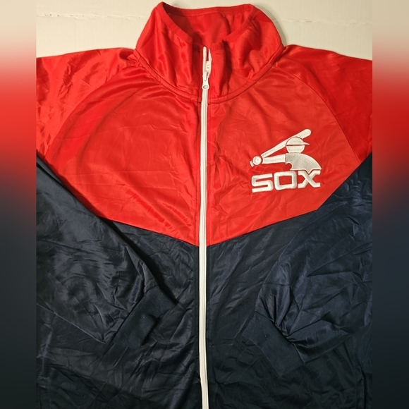 Chicago White Sox Full Zip Jacket MLB Baseball Giveaway 80s Throwback Men's XL - Picture 2 of 10